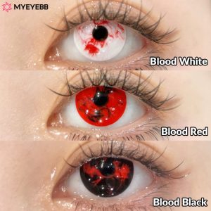 Coloredeye Blood Red Prescription Cosplay Colored Contact Lenses | 1 Day