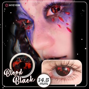 Coloredeye Blood Black Prescription Cosplay Colored Contact Lenses | 1 Day