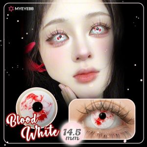 Coloredeye Blood White Prescription Cosplay Colored Contact Lenses | 1 Day