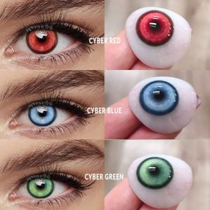 Coloredeye Cyber Red Prescription Cosplay Colored Contact Lenses