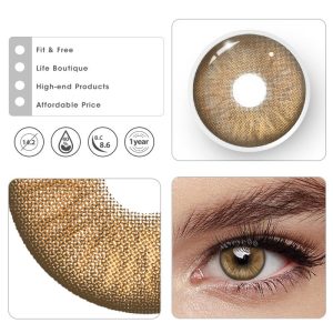 Coloredeye Mint Brown Prescription Colored Contact Lenses