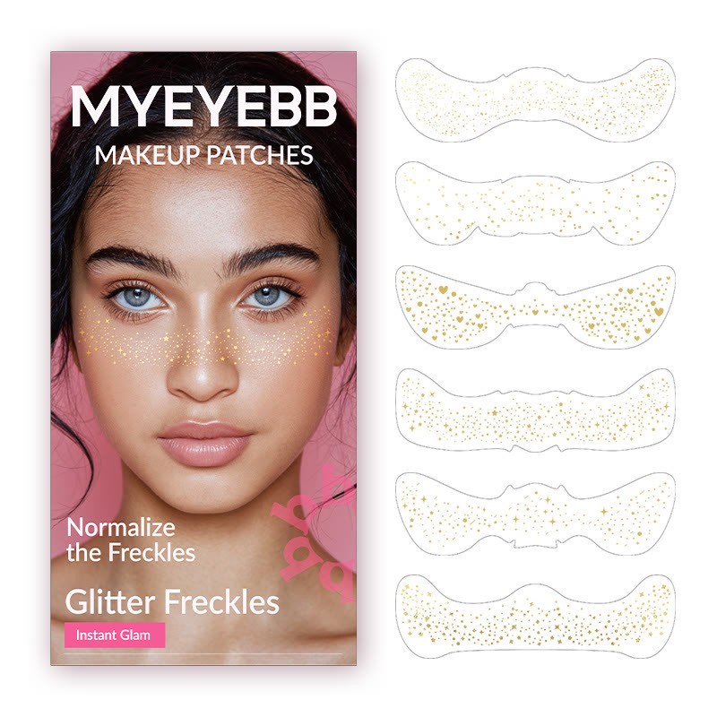 Coloredeye Gold Glitter Freckles Makeup Patches