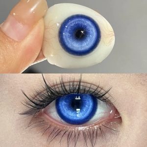 Coloredeye Cyber Dark Blue Prescription Cosplay Colored Contact Lenses | 1 Year