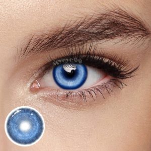 Coloredeye Cyber Dark Blue Prescription Cosplay Colored Contact Lenses | 1 Year