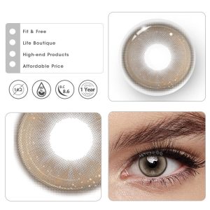 Coloredeye Butterfly Brown Prescription Colored Contact Lenses