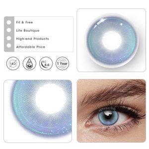 Coloredeye Butterfly Blue Prescription Colored Contact Lenses