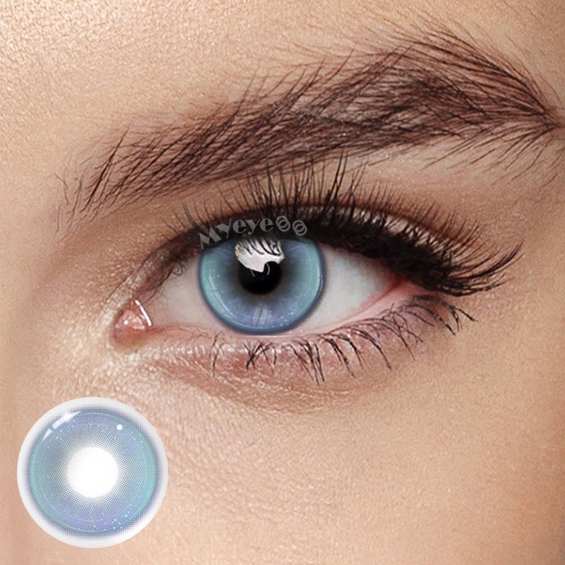 Coloredeye Butterfly Blue Prescription Colored Contact Lenses