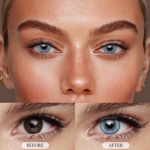 Coloredeye Butterfly Blue Prescription Colored Contact Lenses