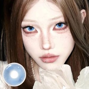 Coloredeye Lunar Glitter Blue Prescription Colored Contact Lenses