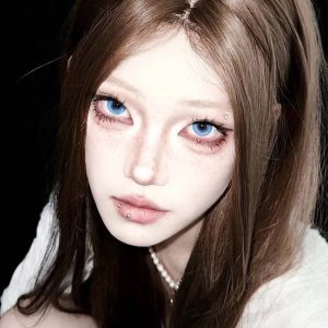 Coloredeye Lunar Glitter Blue Prescription Colored Contact Lenses