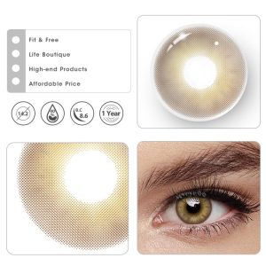 Coloredeye Breeze Brown Prescription Colored Contact Lenses