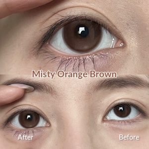 Coloredeye Misty Orange Brown Prescrition Colored Contact Lenses | 6 Months