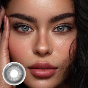 Coloredeye Unspoken Mirage Grey Black Prescription Colored Contact Lenses