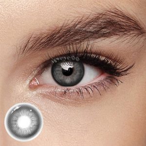 Coloredeye Unspoken Mirage Grey Black Prescription Colored Contact Lenses