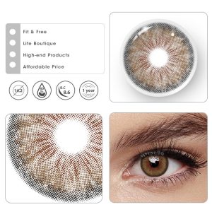 Coloredeye Halo Iris Brown Colored Contact Lenses