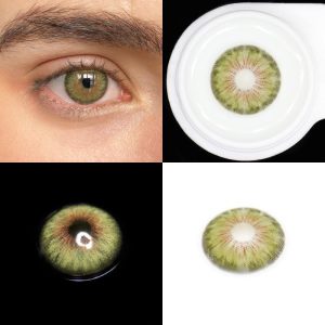 Coloredeye Halo Iris Green Colored Contact Lenses
