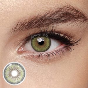 Coloredeye Halo Iris Green Colored Contact Lenses