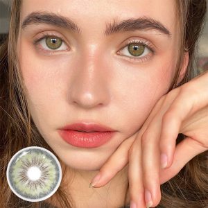 Coloredeye Halo Iris Green Colored Contact Lenses
