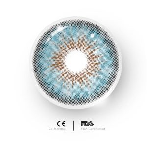 Coloredeye Halo Iris Blue Colored Contact Lenses