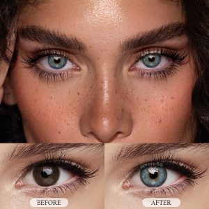 Coloredeye Tiny Iris Blue Small Pupil Colored Contact Lenses