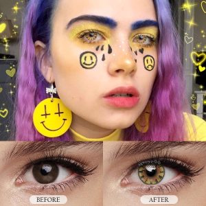 Coloredeye Tokisaki Kurumi Yellow Cosplay Colored Contact Lenses