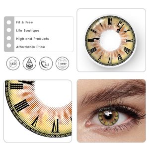 Coloredeye Tokisaki Kurumi Yellow Cosplay Colored Contact Lenses