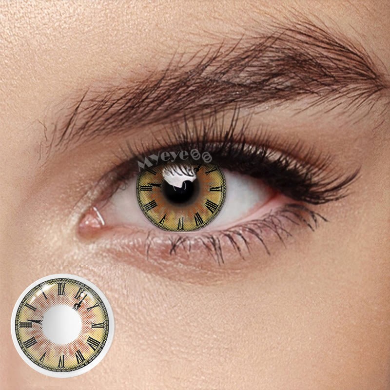 Coloredeye Tokisaki Kurumi Yellow Cosplay Colored Contact Lenses