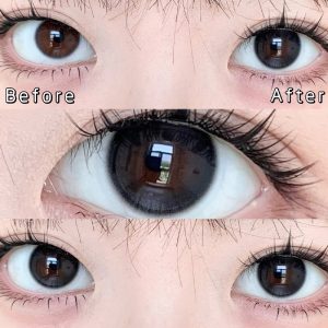 Coloredeye Dusty Black Colored Contact Lenses | 6 Months