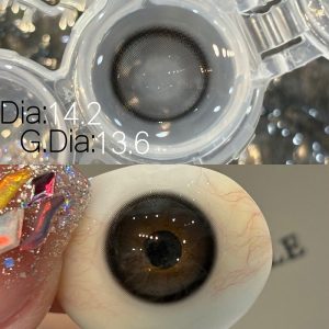 Coloredeye Dusty Black Colored Contact Lenses | 6 Months