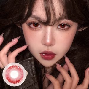 Coloredeye Blood Eclipse Red Cosplay Colored Contact Lenses丨1 Day