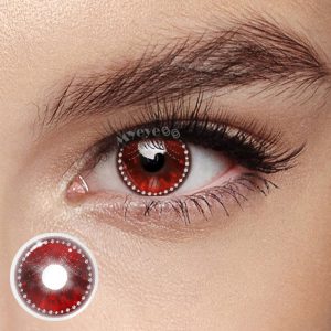 Coloredeye Infernal Vow Red Cosplay Colored Contact Lenses丨1 Day