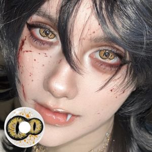 Coloredeye Twin Inferno Iris Gold Brown Cosplay Colored Contact Lenses丨1 Day
