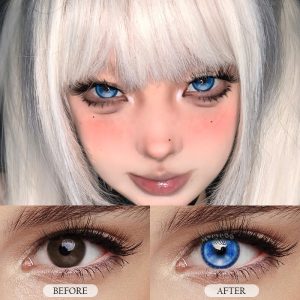 Coloredeye Stitch Button Blue Cosplay Colored Contact Lenses丨1 Day