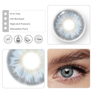 Coloredeye Tiny Iris Blue Large Pupil Prescription Colored Contact Lenses
