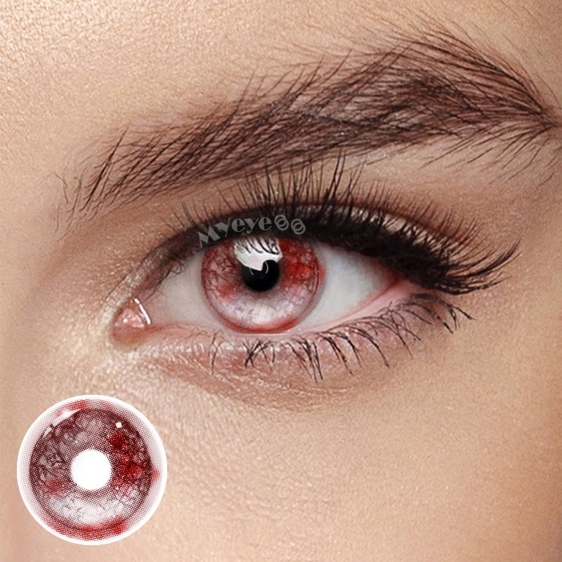 Coloredeye Haunted Scarlet Red Cosplay Colored Contact Lenses丨6 Months
