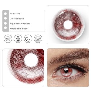 Coloredeye Haunted Scarlet Red Cosplay Colored Contact Lenses丨6 Months