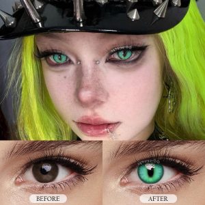 Coloredeye Dragon Eye Green Cosplay Colored Contact Lenses丨1 Day