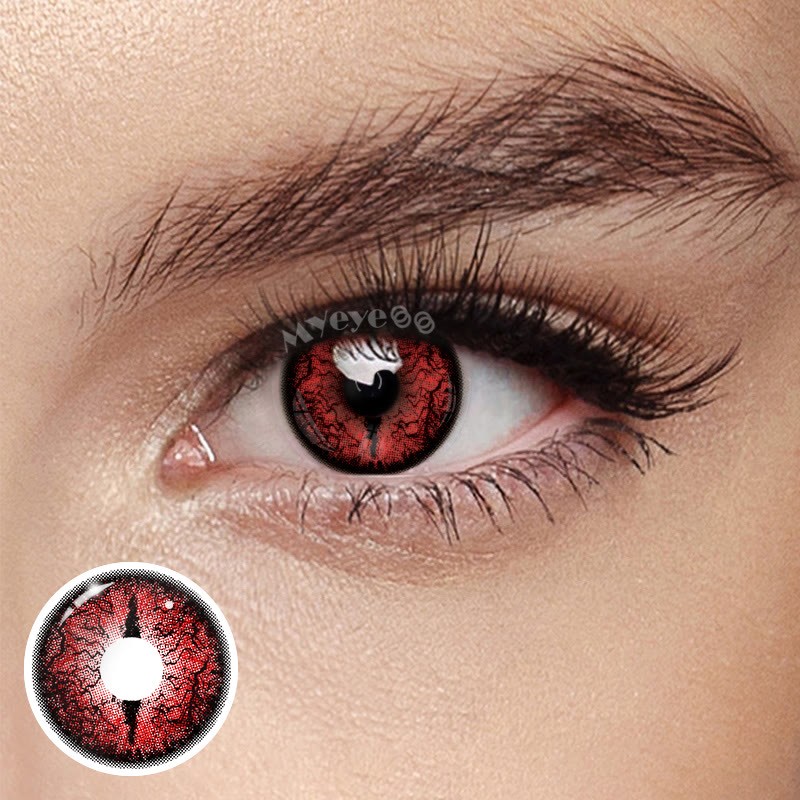 Coloredeye Soulworm Red Cosplay Colored Contact Lenses丨1 Day