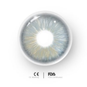 Coloredeye Iced American Blue Grey Prescription Colored Contact Lenses