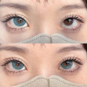 Coloredeye Halo Iris Blue Colored Contact Lenses