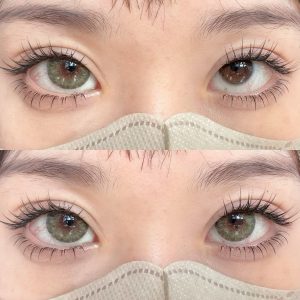 Coloredeye Halo Iris Green Colored Contact Lenses