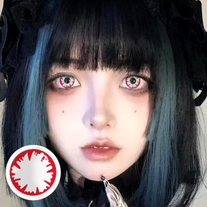 Coloredeye Incubus Red Prescription Cosplay Colored Contact Lenses