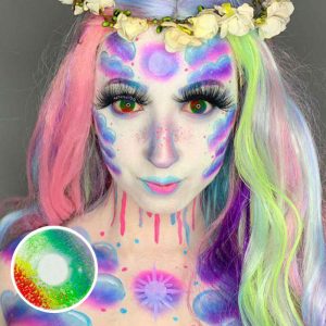 Coloredeye Pride Day Multi Rainbow Prescription Cosplay Colored Contact Lenses