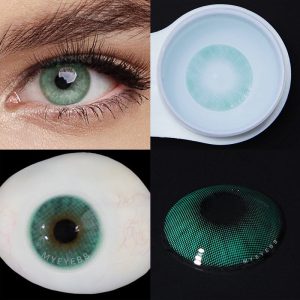 Coloredeye Hid II Verde Prescription Men Colored Contact Lenses