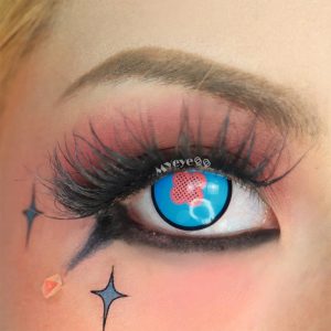 Coloredeye Blind Hibana Blue Cosplay Colored Contact Lenses