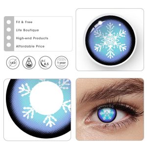 Coloredeye Blind Snowflake Cosplay Colored Contact Lenses