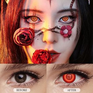 Coloredeye Blind Chainsaw Man Powerd Cosplay Colored Contact Lenses