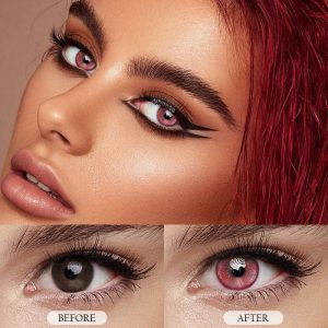 Coloredeye Magic Coral Red Prescription Colored Contact Lenses