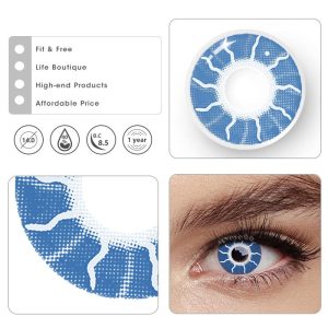 Coloredeye Flash Blue Prescription Cosplay Colored Contact Lenses