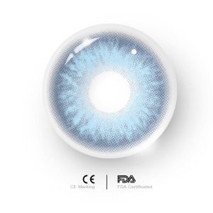 Coloredeye Rime Blue Prescription Colored Contact Lenses